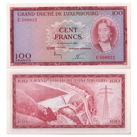 1963 * Billet 100 francs Luxembourg NEUF