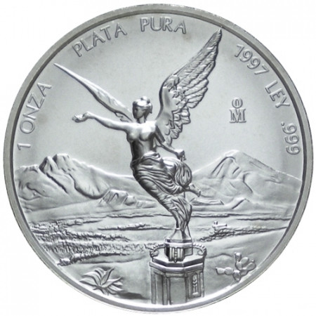 1997 * Mexique 1 OZ Once en argent Libertad