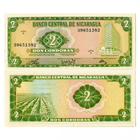 1972 * Billet Nicaragua 2 Cordobas (p121a) NEUF
