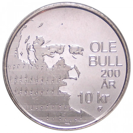 2010 * 10 couronnes Norvège Ole Bull