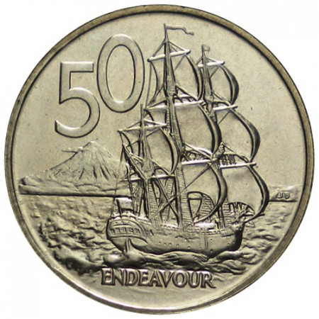 1977 * 50 Cents Nouvelle-Zélande "HMS Endeavour" (KM 37.1) FDC