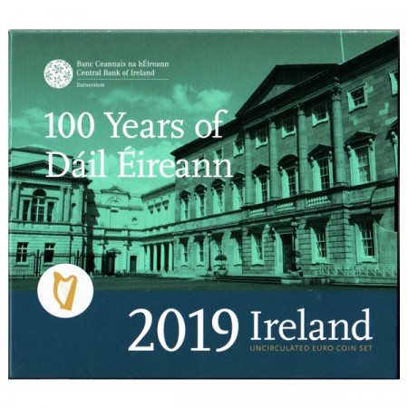 2019 * IRLANDE Coffret Officiel Euro "100ème du Premier Parlement d'Irlande" BU