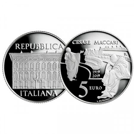 2019 * 5 Euro ITALIE "100° Cesare Maccari" BE