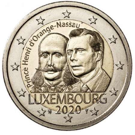 2020 * 2 Euro LUXEMBOURG "200e Naissance du Prince Henri d'Orange-Nassau" UNC - Version du Rouleau