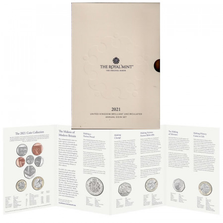 2021 * Official Coin Set Great Britain 13 Coins BU