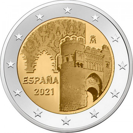 2021 * 2 Euro ESPAGNE "Ville Historique de Tolèd" UNC