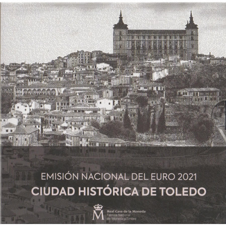 2021 * ESPAGNA Coffret Officiel Euro "Ville Historique de Tolèd" BU