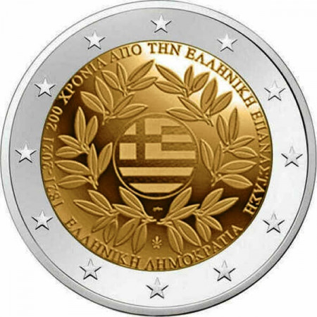 2021 * 2 Euro Grèce "200 Ans Depuis la Révolution Grecque" UNC