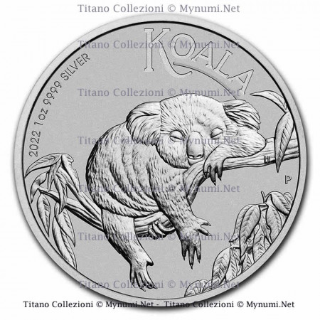 2022 * 1 Dollar Argent 1 OZ Australie "Koala" BU