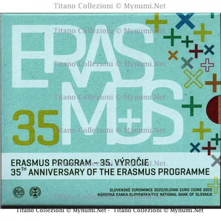 2022 * SLOVAQUIE Coffret Officiel Euro "35e Progamme Erasmus" FDC