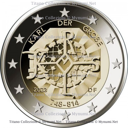 2023 * 2 Euro ALLEMAGNE "1275e Anniversaire de Charlemagne" UNC