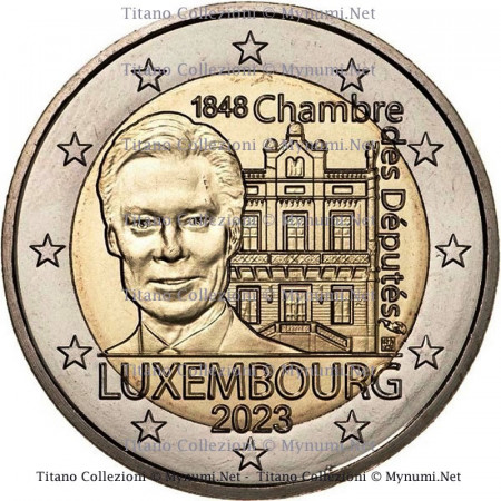 2023 * 2 Euro LUXEMBOURG "175e Chambre des Députés et Constitution" UNC - Version du Rouleau