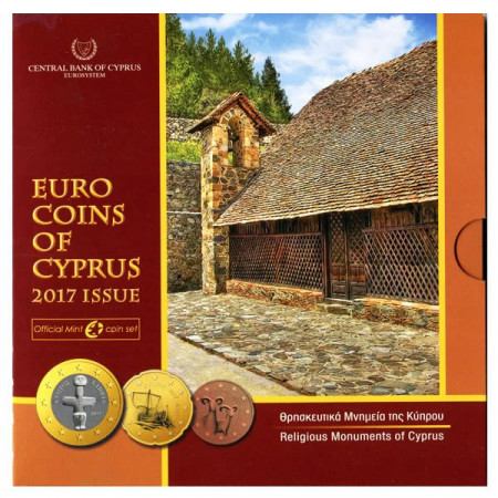 2017 * CHYPRE Coffret Officiel Euro "Monuments Religieux" BU