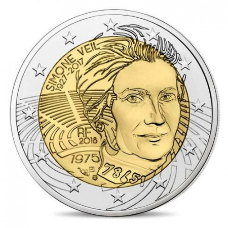 2018 * 2 Euro FRANCE "Simone Veil" UNC