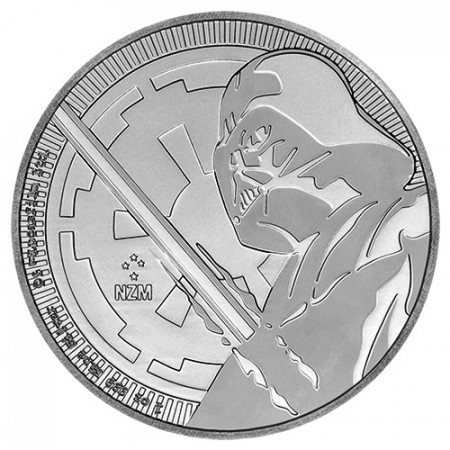 2018 * 2 Dollars Argent 1 OZ Niue - Nouvelle-Zélande "Star Wars - Dark Vador - Lightsaber" BU