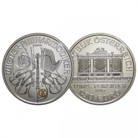 2015 * 1,50 Euro 1 OZ Once Autriche "Philharmonique - W16 Edition" FDC