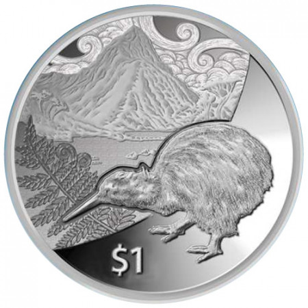 2014 * Dollar en argent 1 OZ Nouvelle-Zélande kiwis