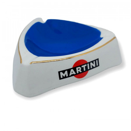 1960ca * Cendrier en Céramique "MARTINI Fondo Blu - Moulin des Loups, France" (A-)