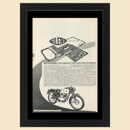 Ans 50 * Publicité Original "Gilera, Moderne Esigenze" Cadre