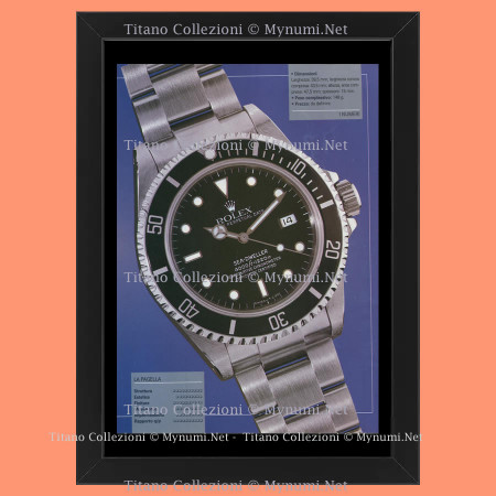 Ans 00 * Publicité Original "Rolex, Sea - Dweller" Cadre