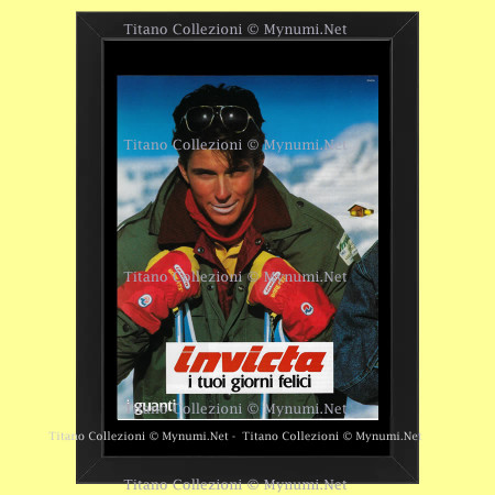 Ans 80 * Publicité Original "Invicta, i Tuoi Giorni Felici" Cadre