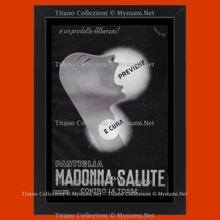 Ans 30 * Publicité Original "Alberani - MINGUZZI, Pastiglia Madonna della Salute" Cadre