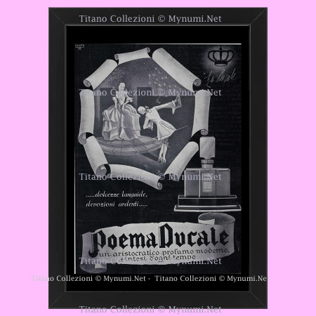 Ans 30 * Publicité Original "Poema Ducale - MOMI, Un Aristocratico Profumo Moderno" Cadre