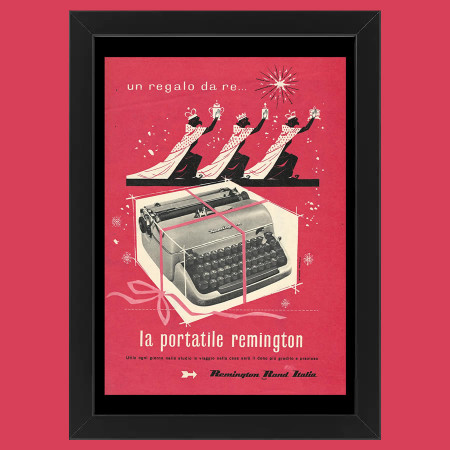 Ans 50 * Publicité Original "Remington - ST. FAVALLI, Un Regalo da Re..." Cadre