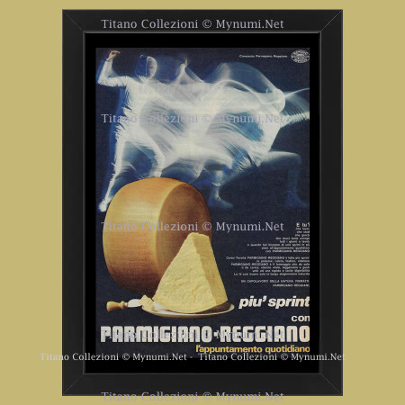 Ans 70 * Publicité Original "Parmiggiano - Reggiano, Più Sprint, Scherma" Cadre