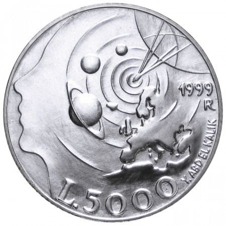 1999 * 5000 lire argent Saint Marin Radar