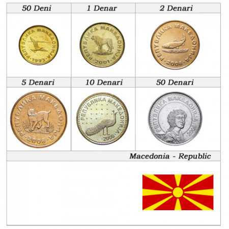 Ans Divers * Série 6 pièces Macédoine