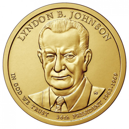 2015 * 1 Dollar États-Unis "Lyndon B. Johnson - 36th" UNC