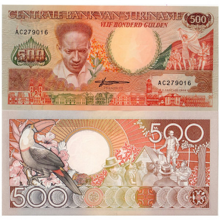 1988 * Billet Suriname 500 Gulden (p135b) NEUF