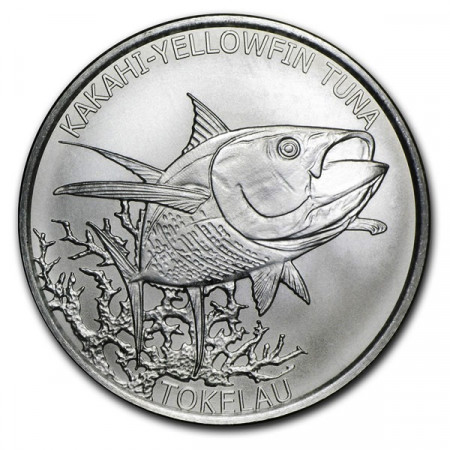 2014 * 5 Dollars en argent 1 OZ Tokelau kakahi - Thon Jaune