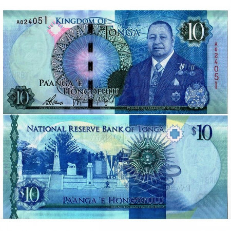 ND (2015) * Billet Tonga 10 Pa'anga (pNew) NEUF