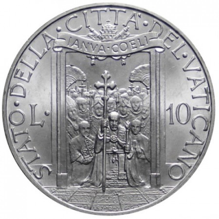 1950 * 10 Lire Vatican Pie XII "Année Sainte" (KM 47) FDC