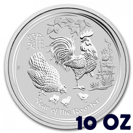 2017 * 10 Dollars Argent 10 OZ Australie "An du Coq" BU