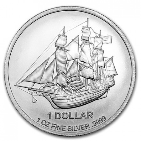 2017 * 1 Dollar Argent 1 OZ Îles Cook "Bounty" BU 