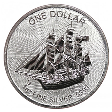 2017 * 1 Dollar Argent 1 OZ Îles Cook "Bounty - New Design" BU 