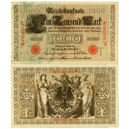 1910 * Billet Allemagne Empire 1000 Mark "Deuxième Reich" (p44b) prNEUF