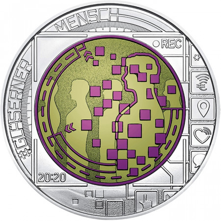 2020 * 25 Euro Argent Niobium AUTRICHE "BIG DATA" BU