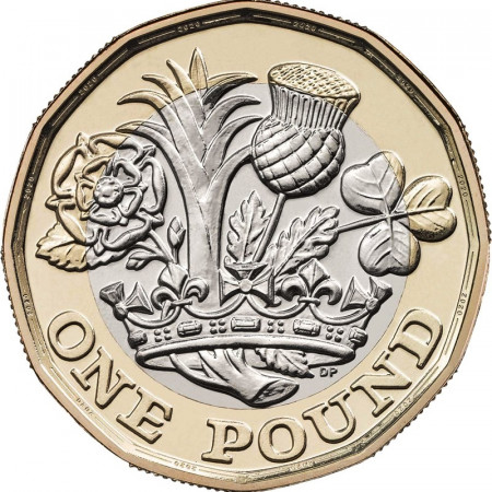 2020 * 1 Pound Bimétallique Grande-Bretagne "Elizabeth II - 12 Sided Coin" FDC