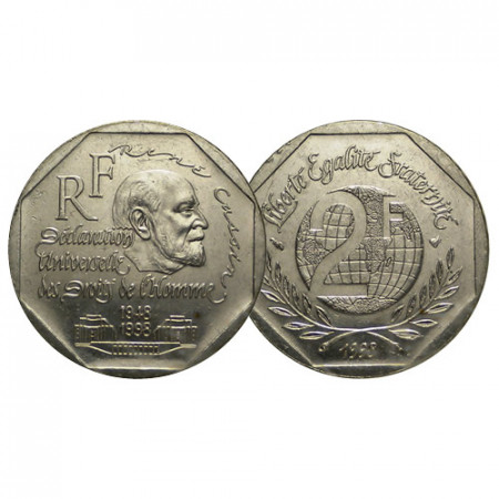 1998 * 2 Francs France "50e Déclaration des Droits de l'Homme" (KM 1213) UNC