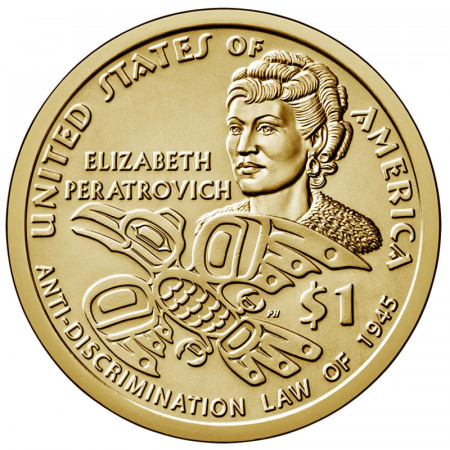 2020 * 1 Dollar États-Unis "Alaska's Anti-Discrimination Act - Elizabeth Peratrovich" UNC