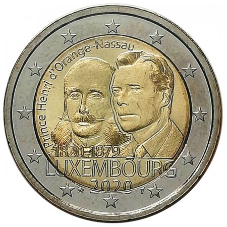 2020 * 2 Euro LUXEMBOURG "200e Naissance du Prince Henri d'Orange-Nassau" UNC - Version du Sac