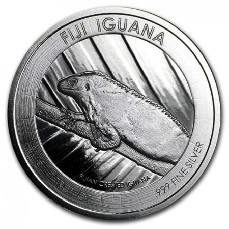 2016 * 1 Dollar Argent 1 OZ Fidji "Iguana" BU