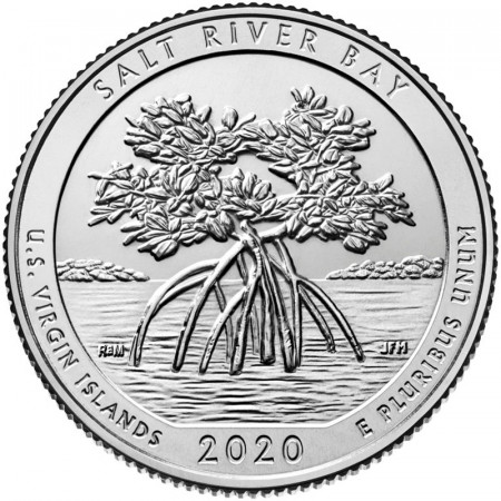 2020 * Quart de Dollar (25 Cents) États-Unis "National Park - Salt River Bay, Virgin Islands" S UNC