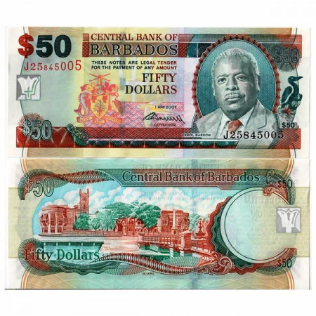 2007 (2009) * Billet Barbade 50 Dollars "EW Barrow" (p70b) NEUF