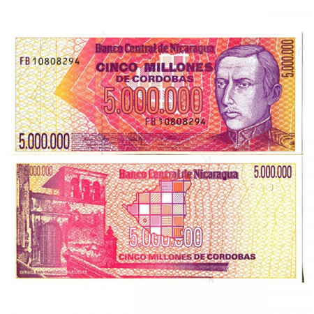 ND (1990) * Billet Nicaragua 5 Millions – 5.000.000 Cordobas "Cleto Ordoñez" (p165) NEUF