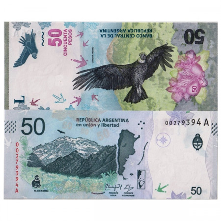 ND (2018) * Billet Argentine 50 Pesos "Condor" (pNew) NEUF